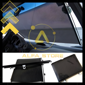 Sun Shield Pelindung Panas Kaca Mobil Model Roll Gulung