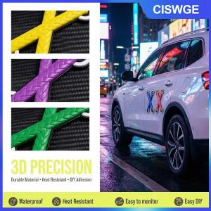 CISWGE Vui Xe Xe Xe Máy Decals Chéo Dây Giày Mô Hình Vinyl Sticker Thời Tiết Cho Cửa Bumper Trang Trí