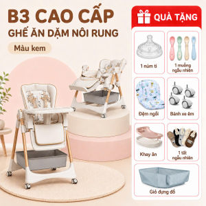 MiniBear ghế ăn dặm cho bé B3- Đa năng gập gọn dễ cất thiết kế an toàn dùng tại gia đình hoặc mang theo đi chơi