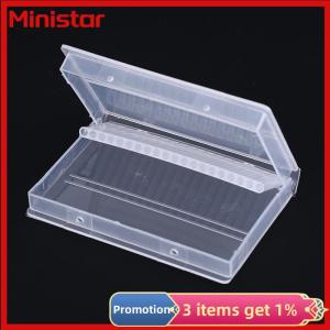 Ministar 20 hole nail drill bits box plastic display stand container for 3 32 bits drill