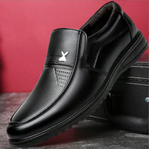 Brand GenGeGo （COD 3 Days Delivery）Leather Shoes Mens Formal Leather Shoes British Fashion Black Leather Shoes For Men