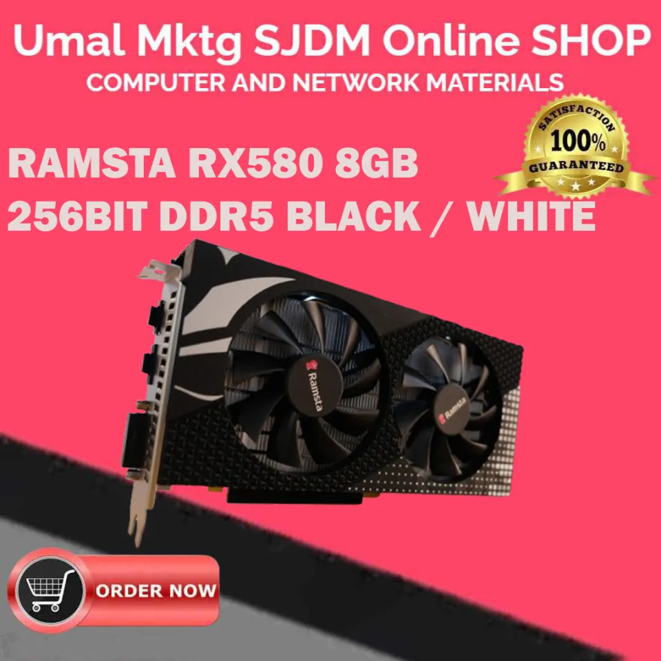 CERVVO AMD Radeon RX580 8GB Video Card GDDR5 256Bit GPU Graphics