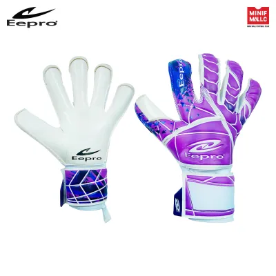 ถุงมือผู้รักษาประตู EEPRO รุ่น POWER PRO ถุงมือโกล มีโฟมกันกระแทกหนา 4MM มี FiNGER SAVE 5 นิ้ว ถอดได้ สายรัดข้อมือใหญ่