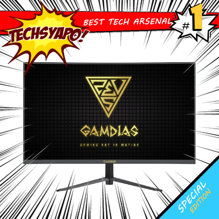 Gamdias Atlas HD24C 24″ 165hz 1ms VA Curved