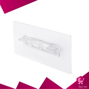 BabyShop-C1074 Ambalan Sekat Laci Transparan dengan Dua Sisi Penopang Hook Siku Lemari / Sekat