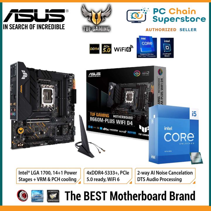 Bundle) Intel i5-13600K / i5-13600KF 13th Gen 14 Cores LGA1700