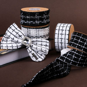 10Yards 38mm Small fragrance Cotton Ribbon 1015R32 DIY Make Bowknots Kids Hair Accessories Material Handmade Christmas Decoratio