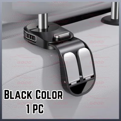 Car Seat Hook Multifunctional Headrest Hanging Double Hook Universal Car Organizer Storage Hook Hanger