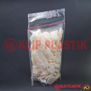 Plastik PP Klip / Standing Pouch / Seal Lebar - Biasa 29 x 20 cm atau 22.5+5 x 20 cm