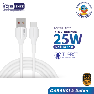 EXCELLENCE Kabel Data Ixia Fast Charging Lightning/Micro USB/Type-C Original High Quality