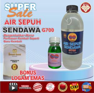 Air Sendawa G700 Cairan Sepuh  Pembersih Perhiasan Emas Perak 100ML