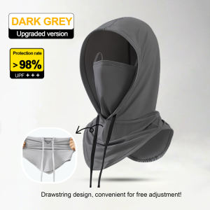 Ice Silk Sunscreen Cap UV Resistant Outdoor Full Face Mask Sun Protection Breathability Cooling