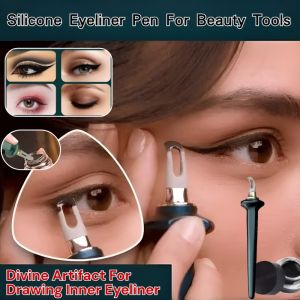 Silicone Eyeliner Pen For Beauty Tools Ecofriendly Silicone Eye Makeup Tool Quick Eyeliner Aid