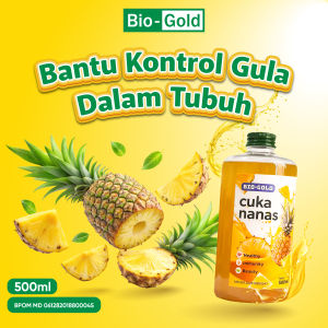 Cuka Nanas Biogold Turunkan Kadar Gula Darah Diabetes Kolestrol 100% Cuka Nanas Asli