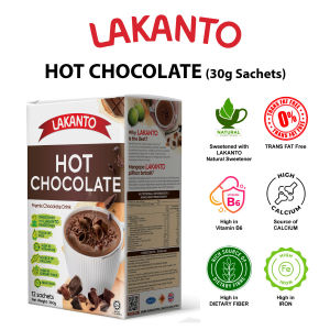 LAKANTO HOT CHOCOLATE 30G X 12 SACHETS