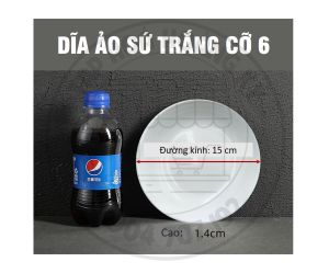 DĨA TRÒN ẢO SỨ TRẮNG – ĐỦ SIZE  (CỠ 6789)