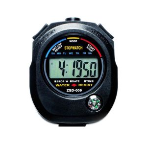 Stopwatch Chronograph Timer Counter Waterproof Digital LCD Fitness Training Competition Timer Sport