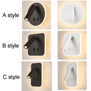 Modern Wall SconcesLed Wall Light 350 degrees swivel 3000k Up Downlight Aluminum alloy Wall Light Lighting Suitable for Living Room Corridor Bedside Decorati 12Won