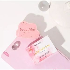 SABUN BEAUTHINC CRYSTAL GLUTA SOAP / SABUN PEMUTIH BADAN DAN WAJAH SABUN NIACINAMIDE DNA SALMON Crytal Gluta Soap beauthinc new crystal gluta soap