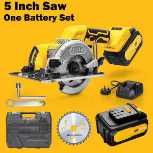 DEKES 5.0" Cordless Circular Saw Heavy Duty with Battery Electric Saw Table Wood Plastic Cutter