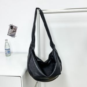 NOVAWEAR Japanese Style PU Leather Shoulder Bag Large Capacity Multi-Functional Crossbody Bag Fashion Lightweight Male Dumpling Bag