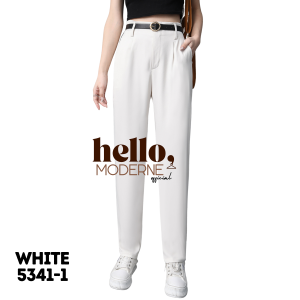 Hello Moderne Plus Size Trouser Elegant Pants With Belt 33-37 Waist Both Casual & Formal Wear Thick Stretch Women 5341-1