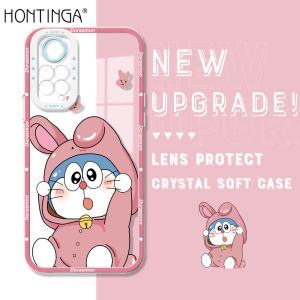 Hontinga Casing Case For Xiaomi Redmi Note 11T Pro+ Note 11S Note 11 Pro 5G 4G Note 8 Pro Note 9 Case Transparent Clear Case Anime Doraemon Soft Silicone Full Cover Camera Protection Shockproof Rubber Cases Back Cover Phone Casing Softcase For Girls