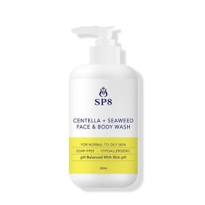 SP8 CENTELLA + SEAWEED FACE & BODY WASH 200ML