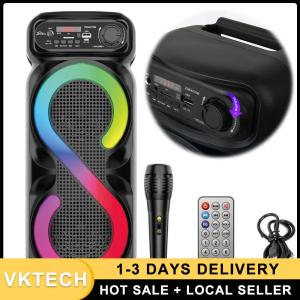 Portable Bluetooth Karaoke Speaker Waterproof for Camping and Outdoor Activities with Deep Bass Sound