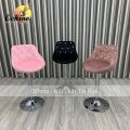 Ghế Makeup, Ghế Quầy BAr, Ghế Bar, Ghế Trang Điểm, Ghế Xoay, Ghế Chụp HÌnh, Ghế Livestream, Ghế Quầy Lễ Tân, Ghế Trang Điểm Chuyên Nghiệp Nỉ Nhung Nhập Khẩu Cao 60-80cm. 
