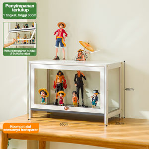 Lemari pajangan/Lemari pajangan transparan empat sisi/Lemari Bambu/Lemari multifungsi