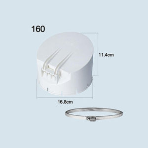 50-160mm PVC Drainage Pipe Anti Odor Roof Cover Anti Insect Rat Sewer Blocking Valve with Metal Hoop