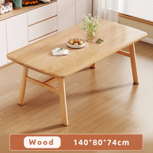 Wood Dining Table Furniture Wooden Tables With 4 Chairs Set Nordic Table For Kitchen 120/140cm