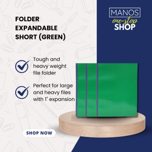 FOLDER EXPANDABLE P/X GREEN / SHORT/ BUNDLE