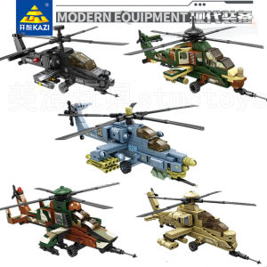 8 different types of helicopter building blocks classic helicopter shapes military fan collectibles gifts for boys and girls