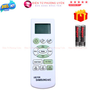 Điều khiển điều hòa Samsung Mã 03 DB93-07073A Remote máy lạnh samsung - Tặng kèm pin - Điện Tử Phương Uyên