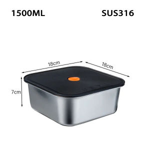 Marvin Agustin Food Tray Stainless Food Container Tray Stainless Food Storage With Cover 316 Stainless Steel Tray With Cover Marvins Tray Food Storage Dispensers Food Tray With Cover Marvin Stainless Tray Food Keepers With Cover Marvins Stainless Tray