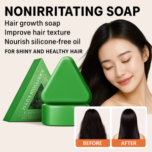 แชมพู สบู่ น้ำมันหอมระเหยธรรมชาติ สบู่เร่งผมยาว สบู่ดูแลผมร่วง สบู่ทำความสะอาดหนังศีรษะ乌斯曼固发皂
