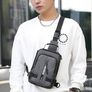 Mens Fashion Anti-Theft Casual One-Shoulder Messenger Chest Cross Body Bag