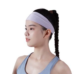 WFYW Ice silk Yoga Hair Bands Solid Color Yoga Headwear Sports Headbands Fashion Hair Accessories Elastic