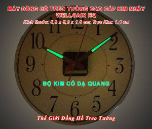 Máy Đồng Hồ Đài Loan KIM NHẢY Cao Cấp HQ– Bộ Kim DẠ QUANG - Bảo hành 2 năm – Tặng Pin Maxell