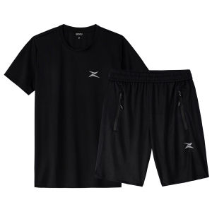 Bộ thể thao nam quần áo mùa hè cao cấp Bendu BAT2202 đen trơn chính hãng xuất dư