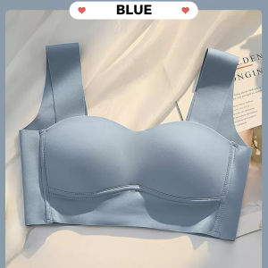 [EPSHOME] 2PCS Bra For Woman Ice Silk Seamless Bra Women Mesh Fixed Up Cushion Comfort Non-wired Bra All Day Sleeping Bra Lingerie