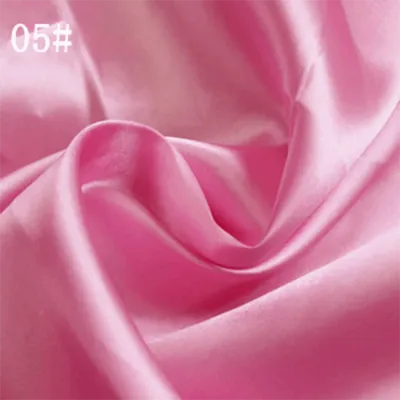 LINKENER Handmade Satin Fabric 150100cm Solid Color Sequin Textile Cloth DIY Imitation Silk Lining Silk Satin For Clothing Gift Box