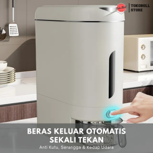 Dispenser Tempat Penyimpanan Beras Otomatis Modern Food Grade 5-10Kg