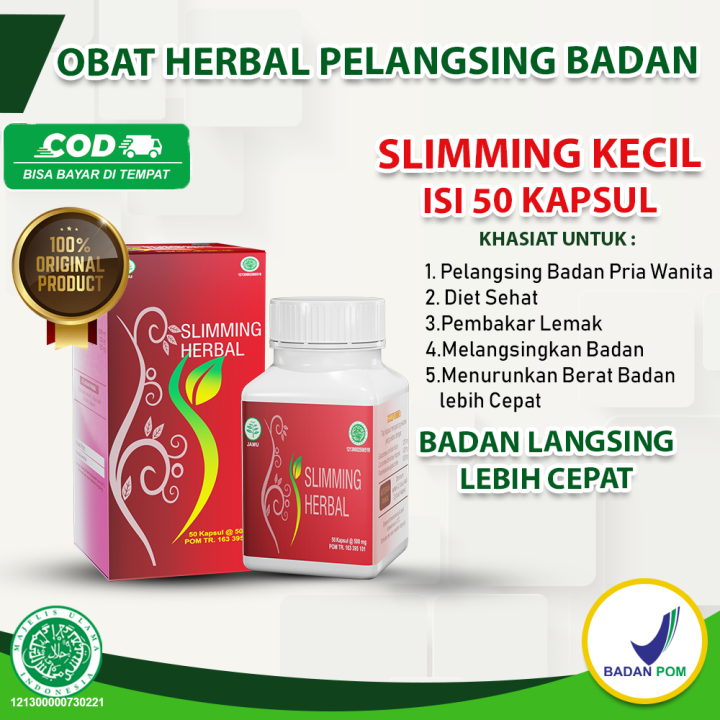 Obat Pelangsing Paling Ampuh Penurun Berat Badan Pembakar Lemak Perut Buncit Diet Cepat Kurus Permanen Bpom Ori Tubuh Langsing Ideal Untuk Pria dan Wanita Tanpa Efek Samping, Kapsul Herbal Slimming De Nature Original.