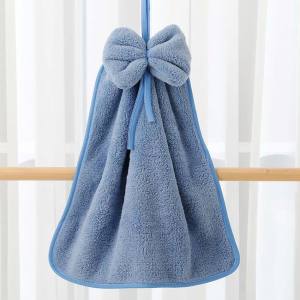 Coral Velvet Bathroom Supplies Soft Hand Towel Absorbent Cloth Dishcloths Hanging Cloth Kitchen Accessories