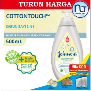 JOHNSONS CottonTouch Top-to-Toe Hair & Body Baby Bath - Sabun Bayi 2in1 500ml