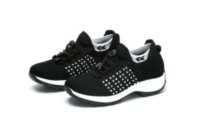 Cross-Border Hot plus Size Super Light Womens Shoes Mother Shoes Rocking Shoes Sock Shoes Casual Flying Woven Womens Shoes Foreign Trade Platform Shoes