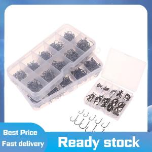 Sports🚴🏻‍♀️ 100-500 cái móc câu cá đặt thép carbon cao sắc nét bền thép gai fishhook đá thiết bị câu cá thiết bị giải quyết phụ kiện